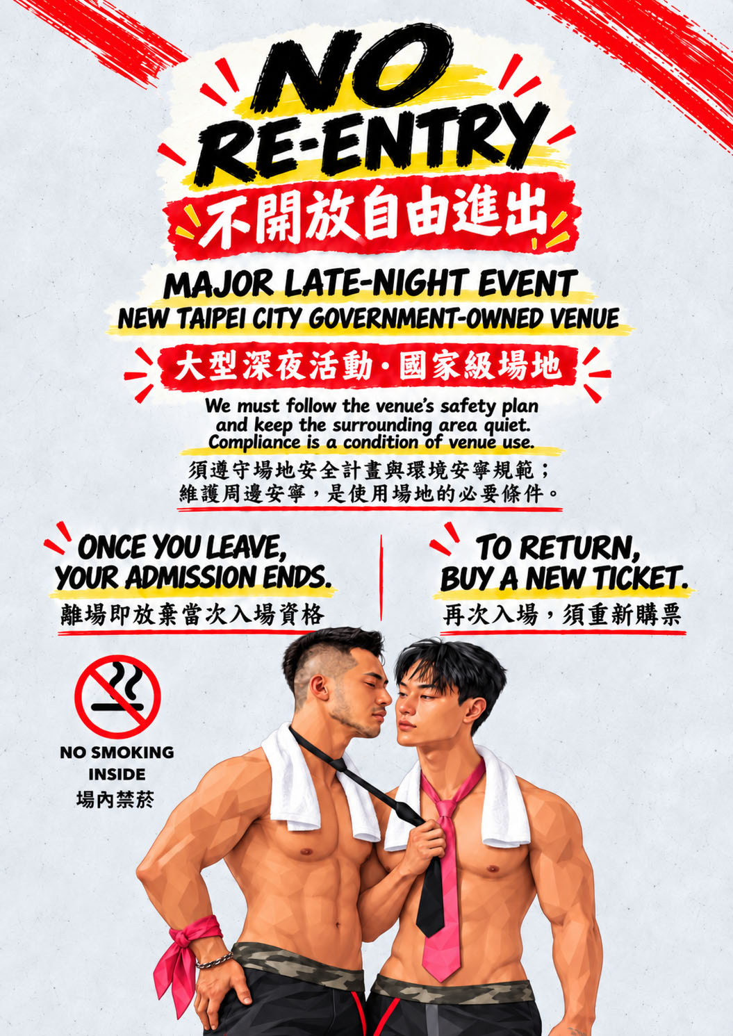 No Re-entry 不開放自由進出